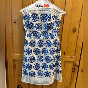 GUC Lilly Pulitzer Strapless Embroidered Dress
